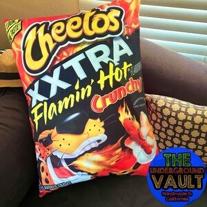 Premium Quality Flamin Hot Cheetos XXTRA HOT 24x18 Inch Pillow